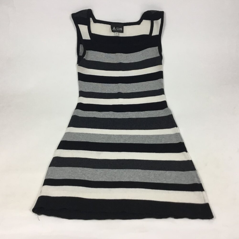 (PO) A-list; Blk, Wht & Gray Tank Top